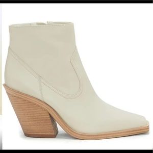 Vince Camuto Amtinda Leather Square Toe Booties